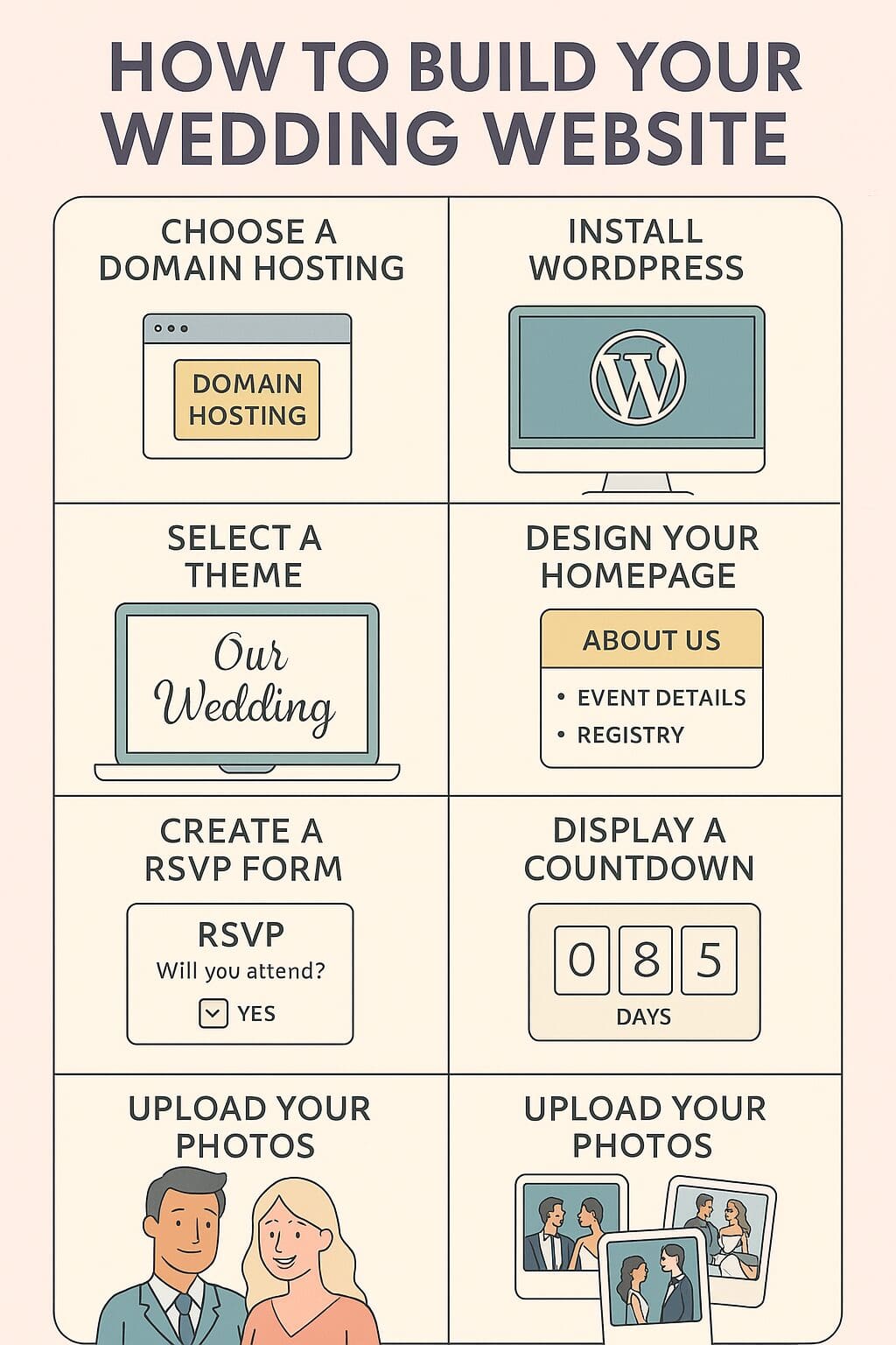 Wordpress Wedding Website design